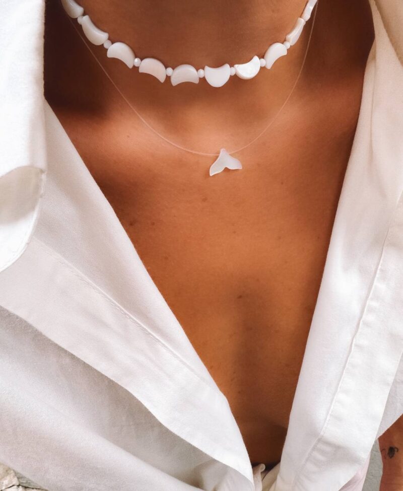 CHOKER MEIA LUA MADREPÉROLA