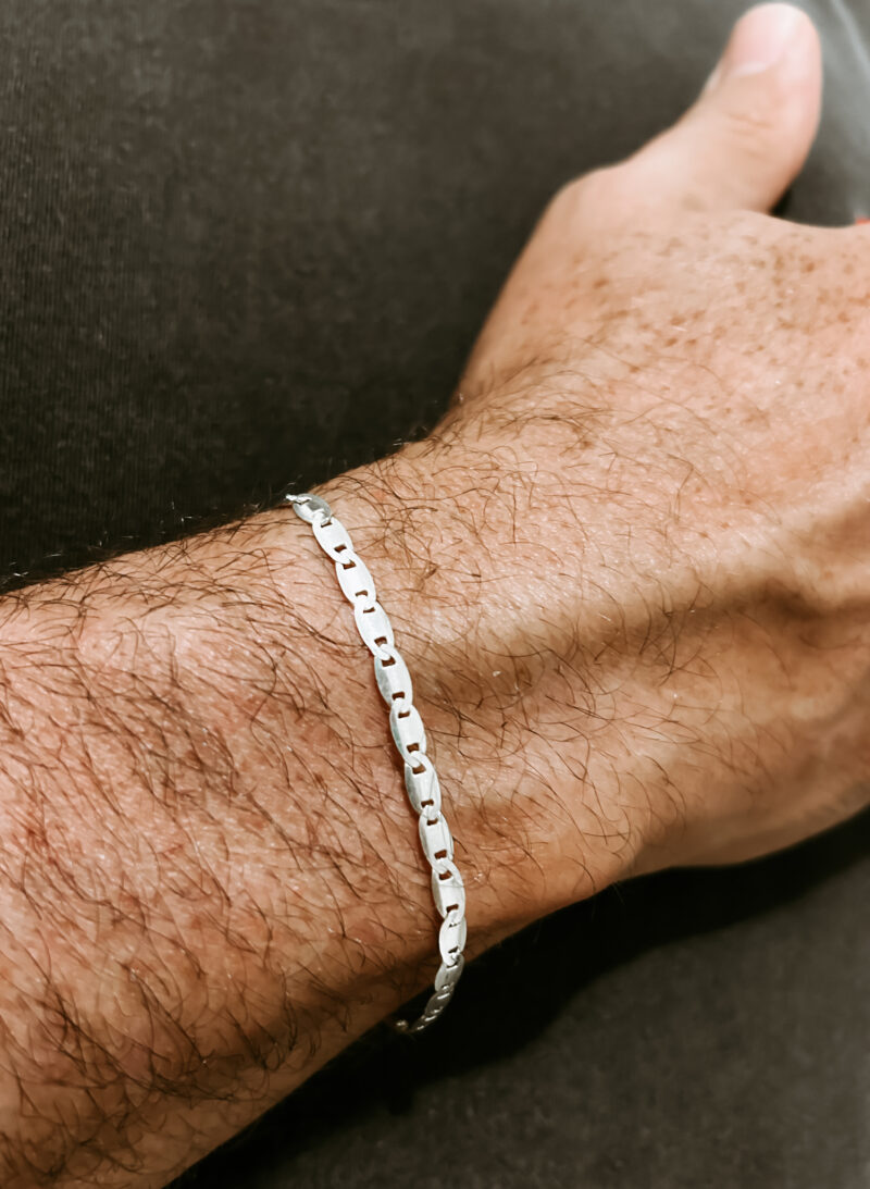 Pulseira Piastrine em Prata 925- 18cm