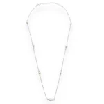 Gargantilha em Prata 925 e Pérola Água Doce - 40cm