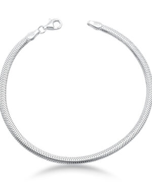 Pulseira Lacraia Fina em Prata 925