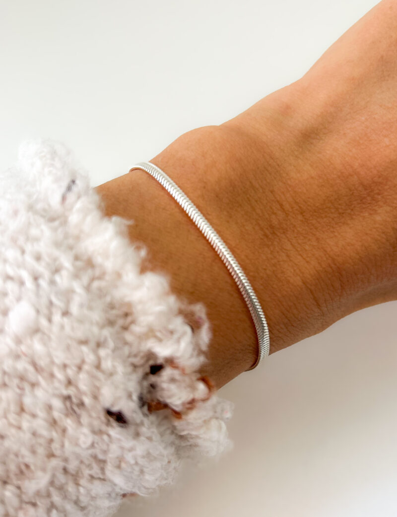Pulseira Lacraia Fina em Prata 925 - Imagem 2
