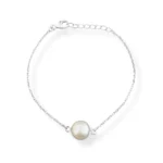 Pulseira Pérola Natural em Prata 925.