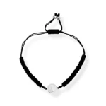 Pulseira em Macramê com Pingente de São Bento em Prata 925 - 26cm