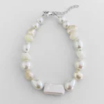 Pulseira Pérola Natural de Água Doce  - 16cm