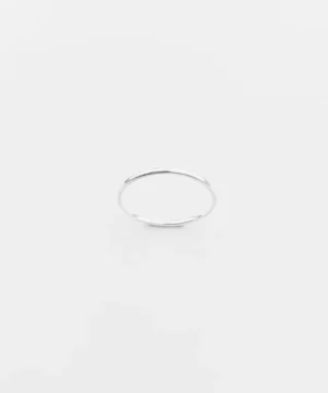 Anel com Aro Fino e Liso em Prata 925
