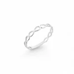 ANEL SÍMBOLO DO INFINITO EM PRATA 925