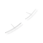 BRINCO EAR CUFF PALITO LISO EM PRATA 925