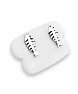 Brinco Carcaça de Peixe em Prata 925- 1,1cm