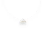 Gargantilha de Fio de Nylon de Cauda de Sereia em Madrepérola - 40cm