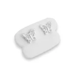 Brinco de Borboleta Cravejada em Prata 925