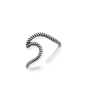 Anel Falange Onda em Prata 925